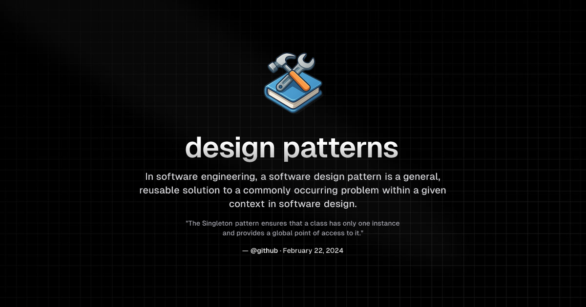 What is design patterns devterms